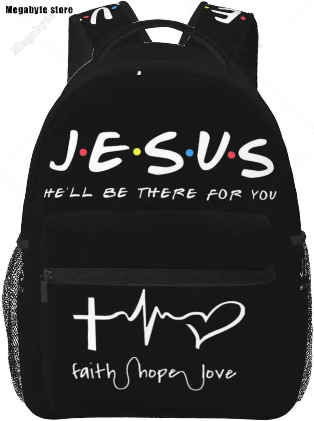 Faith-Inspired Backpack – Durable Polyester Christian Bag for School, Travel & Daily Carry