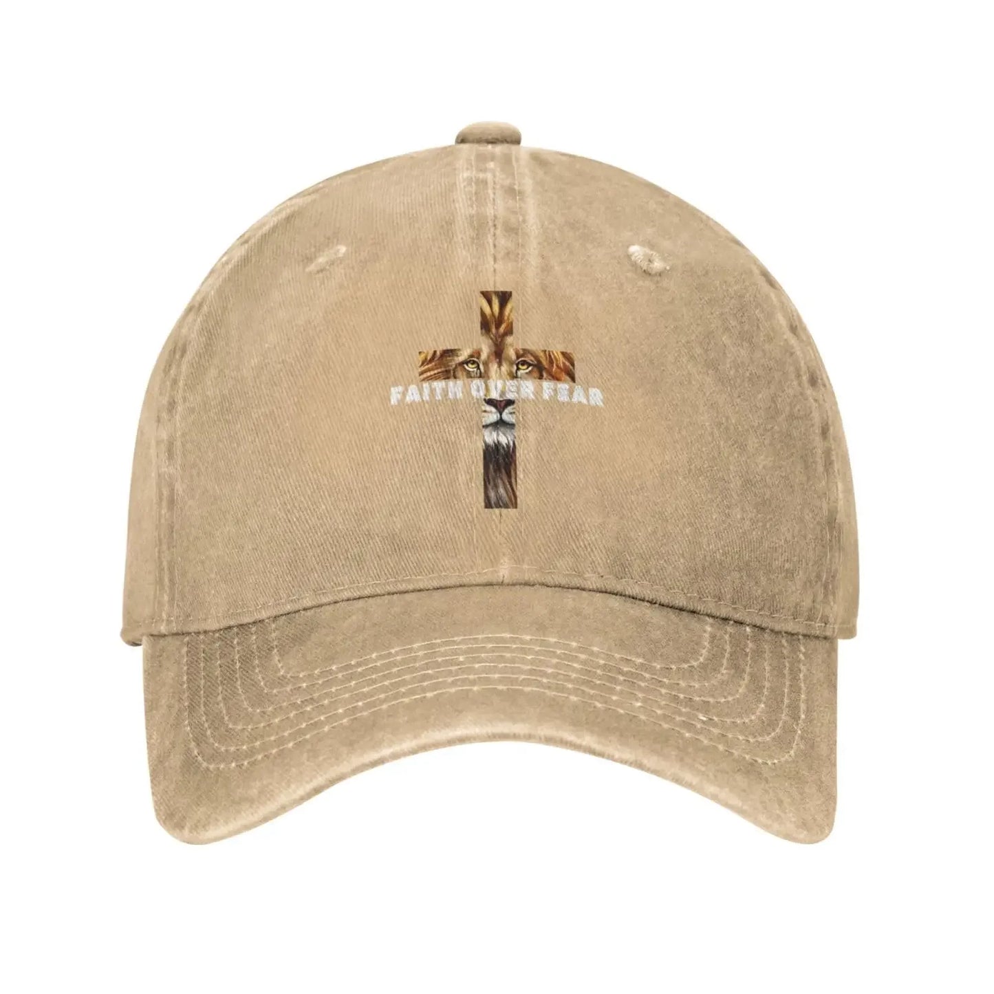 Faith Over Fear - Unisex Adjustable Denim Baseball Cap