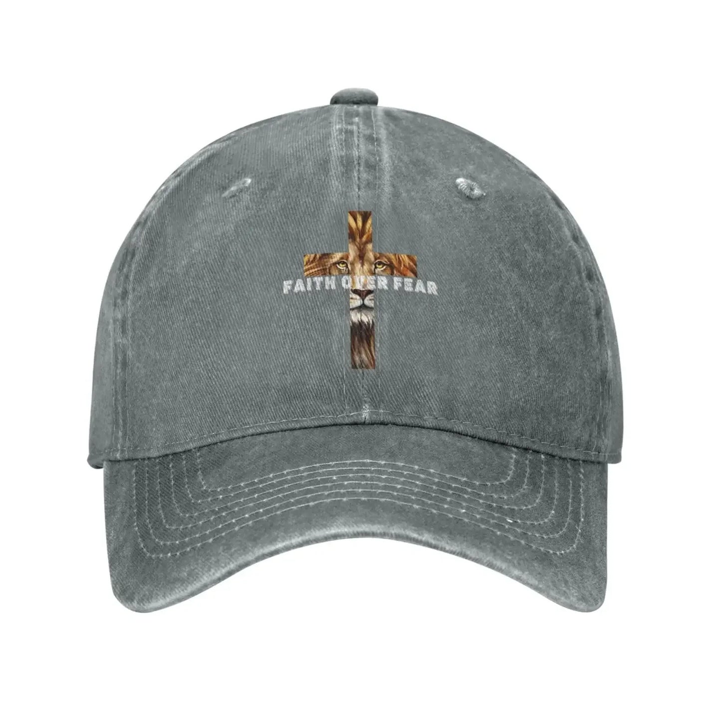 Faith Over Fear - Unisex Adjustable Denim Baseball Cap