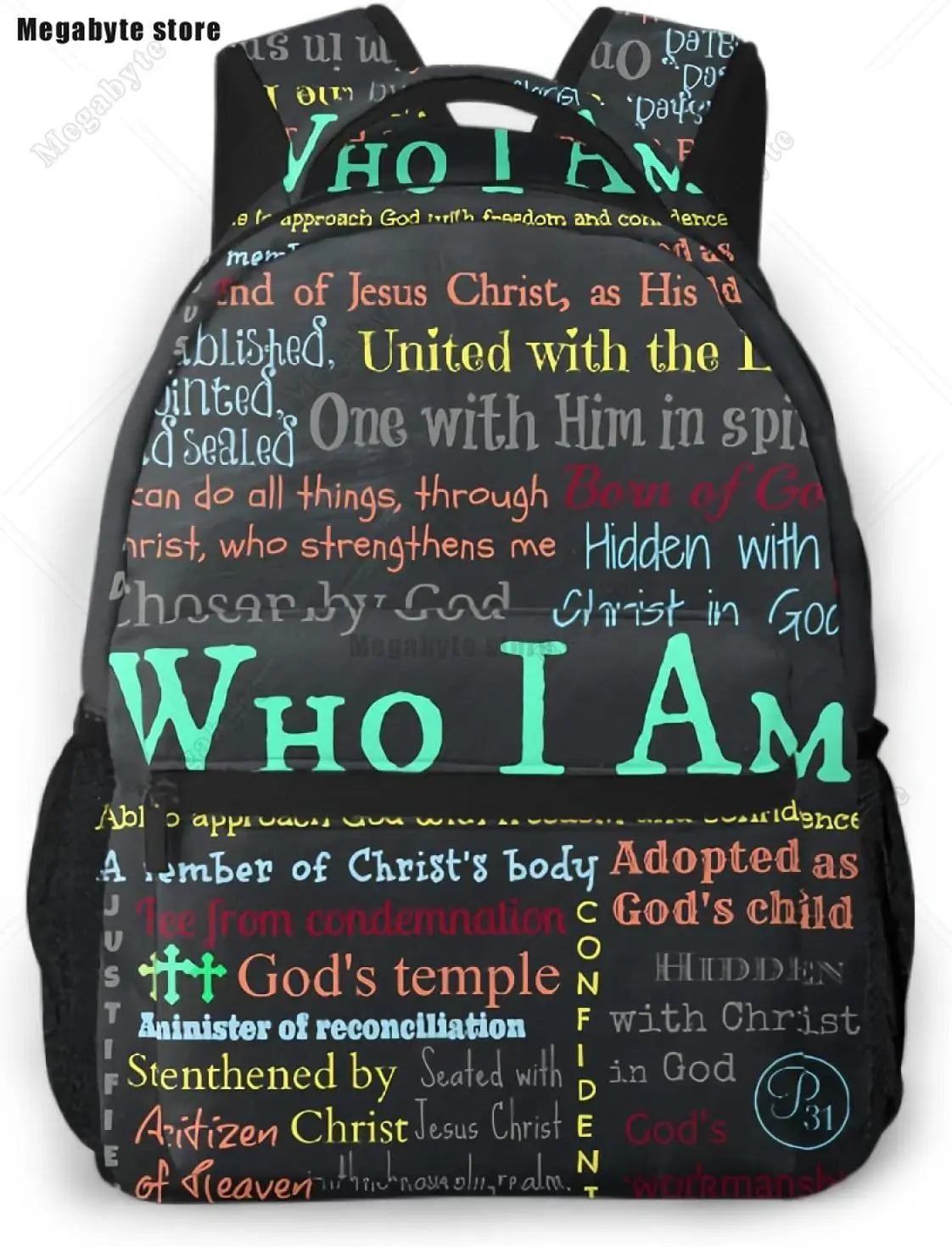 Faith-Inspired Backpack – Durable Polyester Christian Bag for School, Travel & Daily Carry