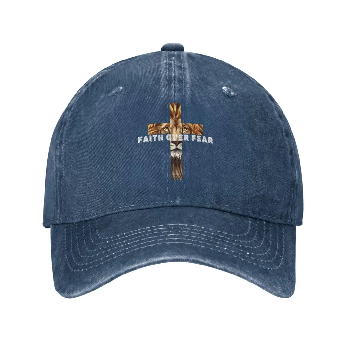 Faith Over Fear - Unisex Adjustable Denim Baseball Cap