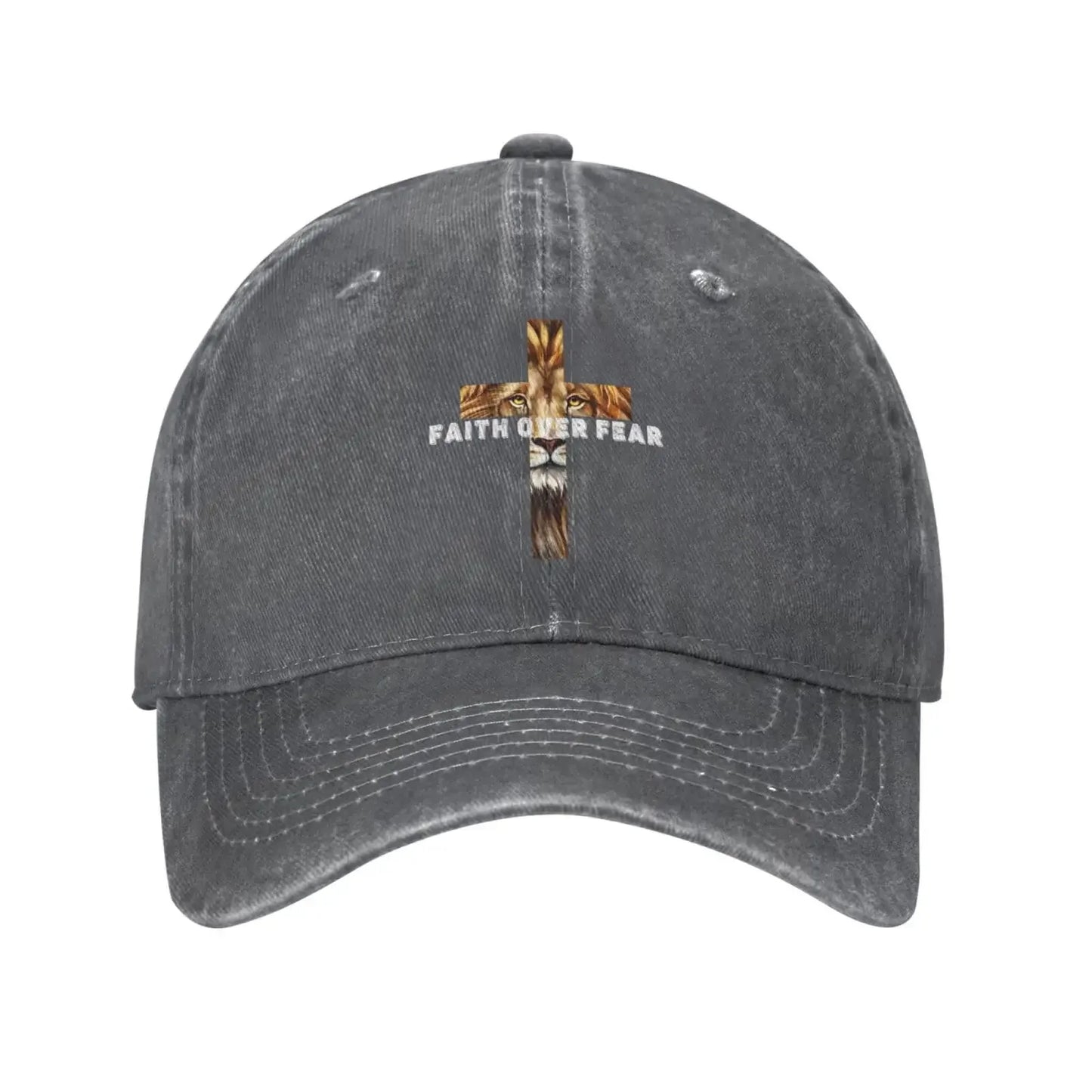 Faith Over Fear - Unisex Adjustable Denim Baseball Cap