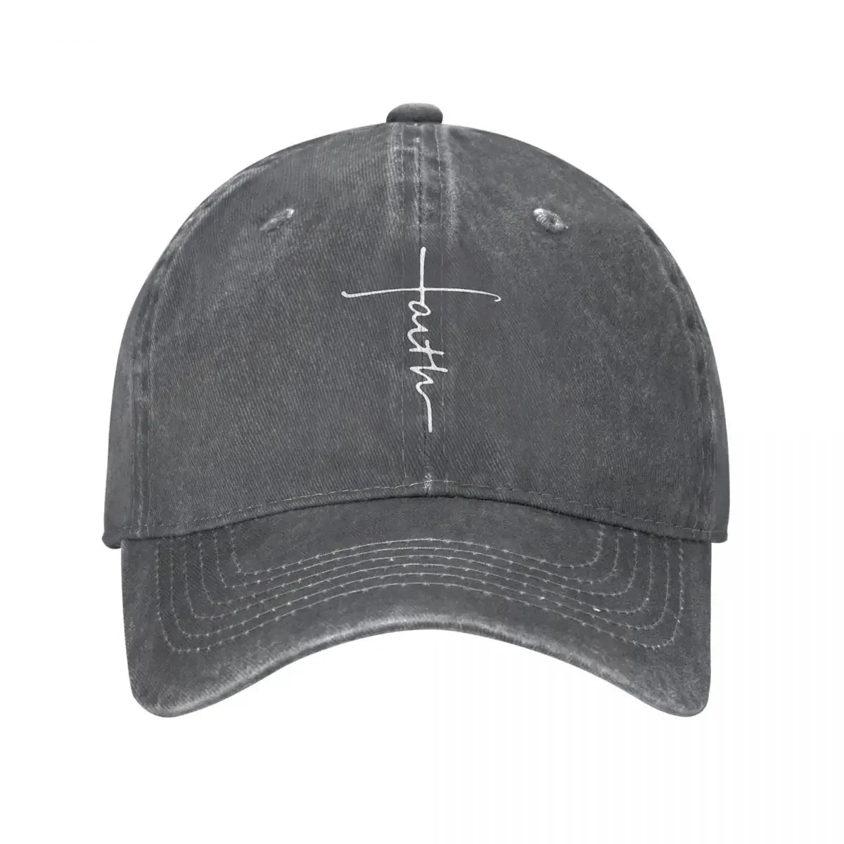 Faith - Unisex Denim Adjustable Baseball Cap