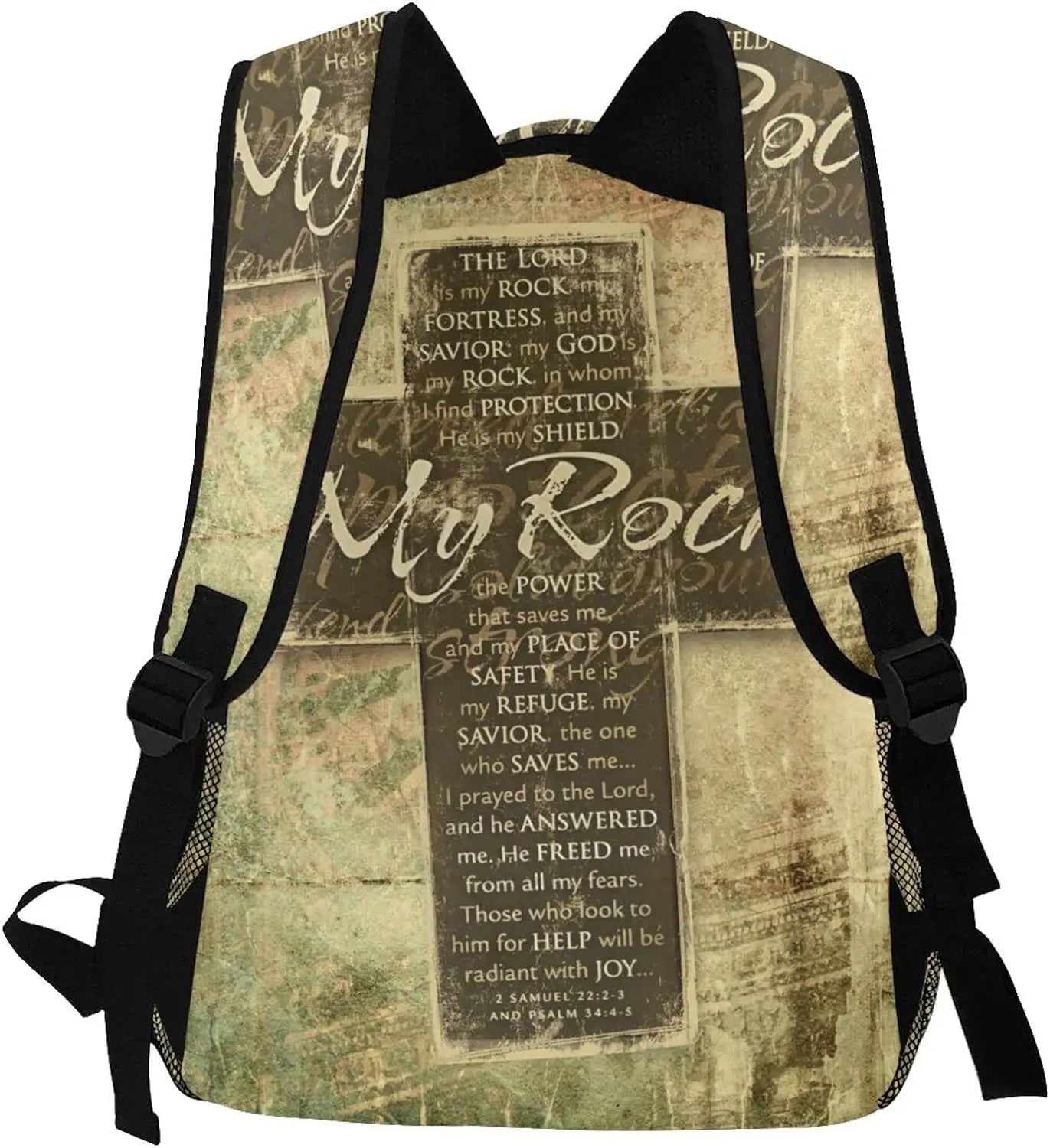 Faith-Inspired Backpack – Durable Polyester Christian Bag for School, Travel & Daily Carry
