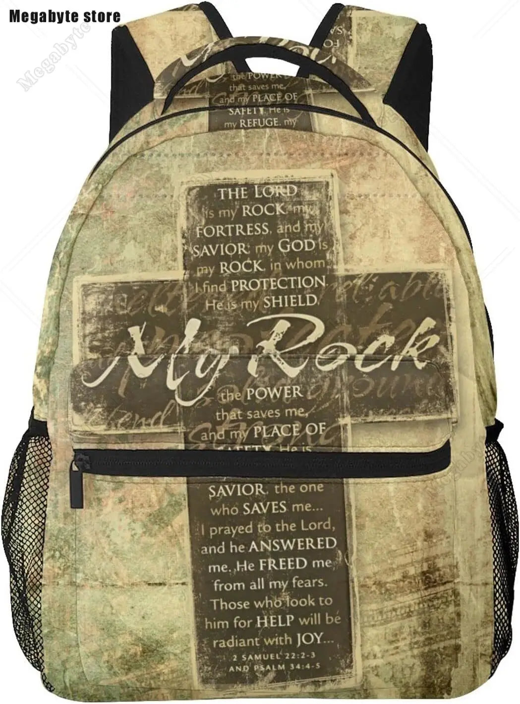 Faith-Inspired Backpack – Durable Polyester Christian Bag for School, Travel & Daily Carry