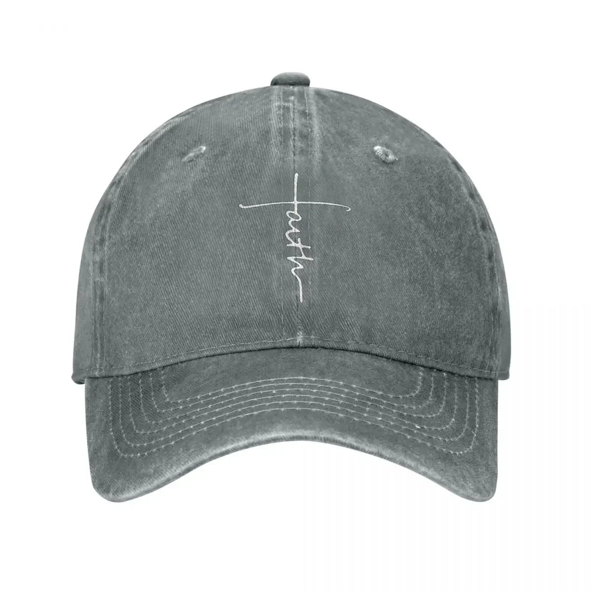 Faith - Unisex Denim Adjustable Baseball Cap