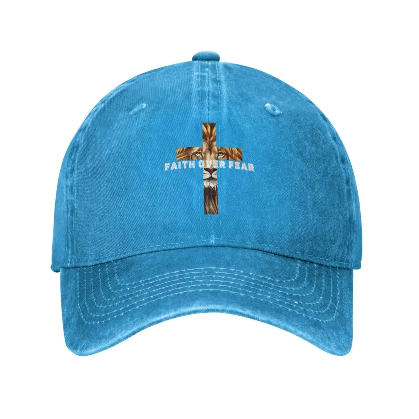 Faith Over Fear - Unisex Adjustable Denim Baseball Cap