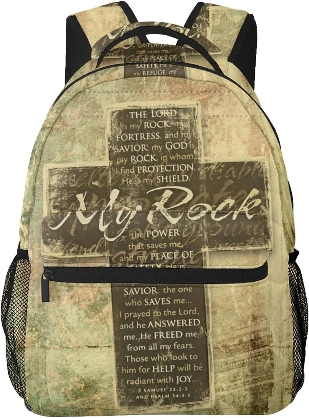 Faith-Inspired Backpack – Durable Polyester Christian Bag for School, Travel & Daily Carry