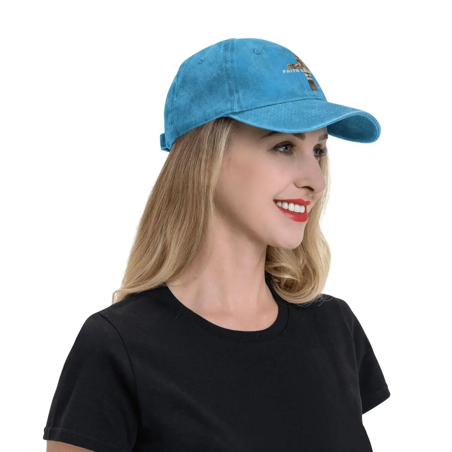 Faith Over Fear - Unisex Adjustable Denim Baseball Cap