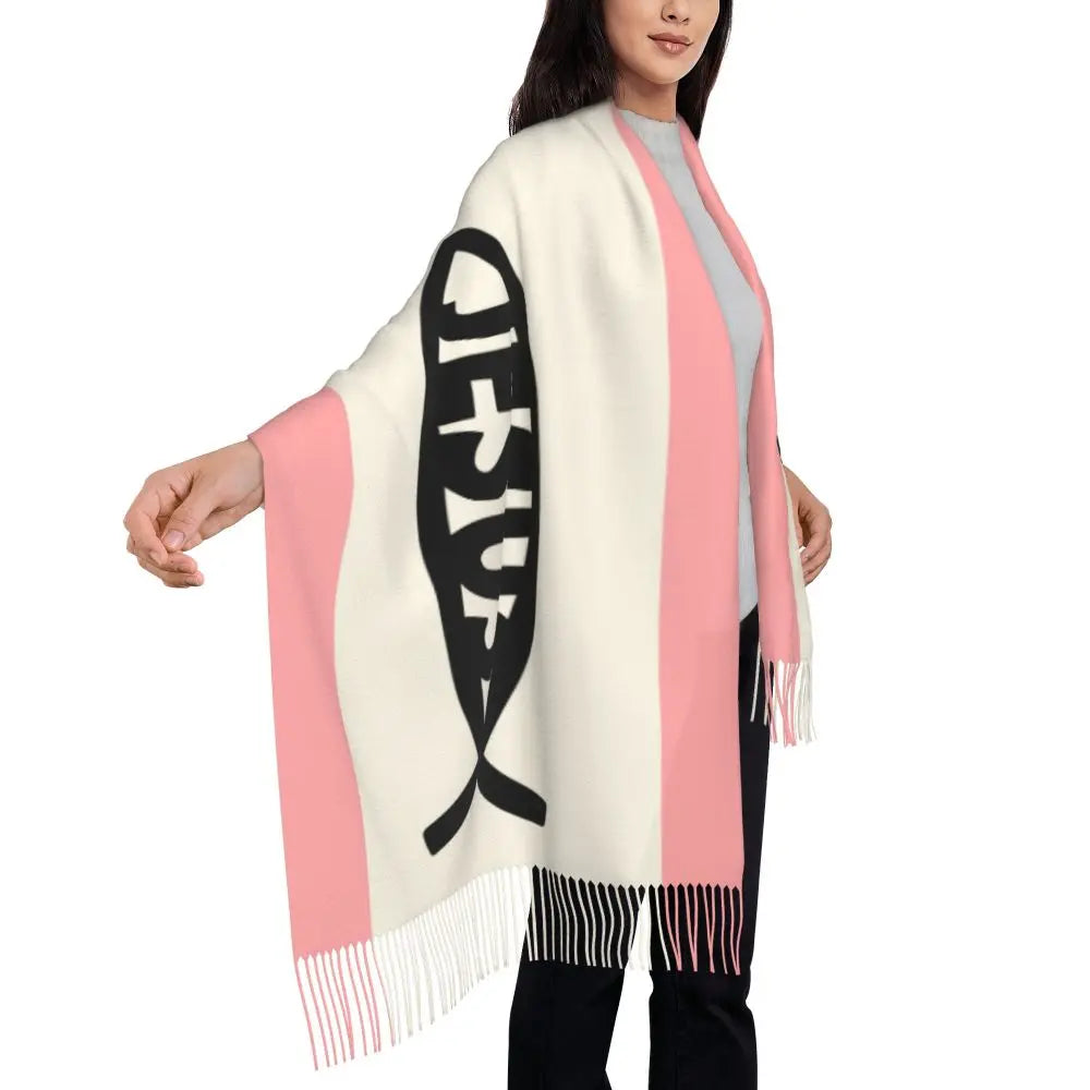 Women’s Lightweight Christian Shawl/Wrap - Oversized Fit