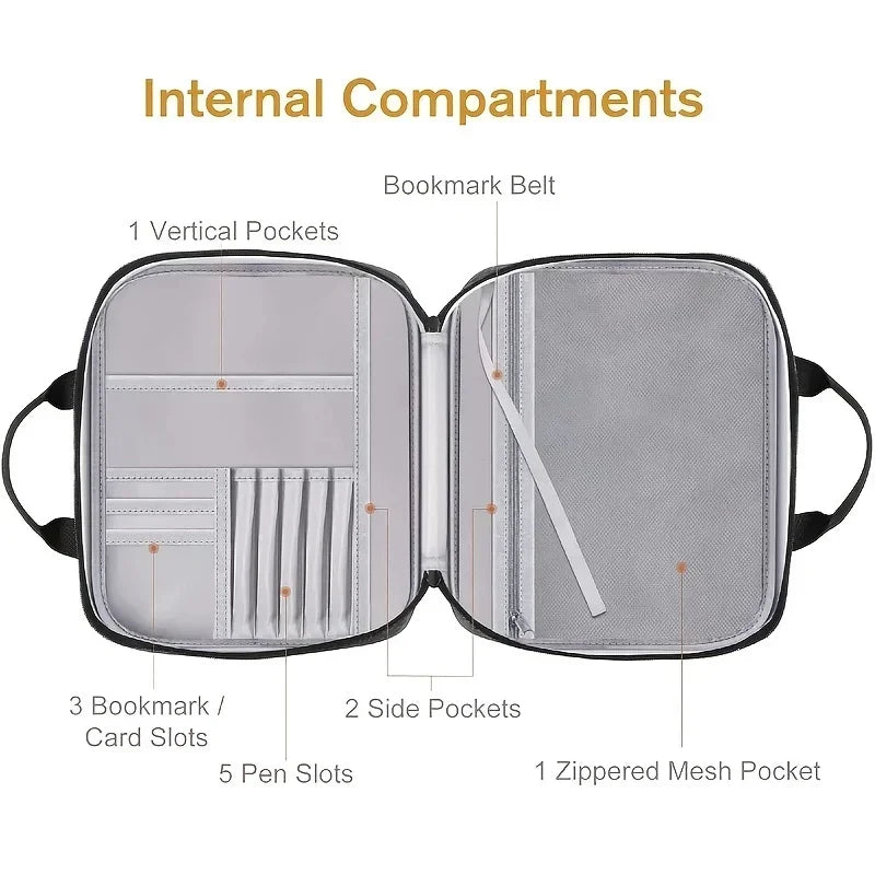 Bible Cover Carrying Case – Zippered Tote Style in Durable Polyester