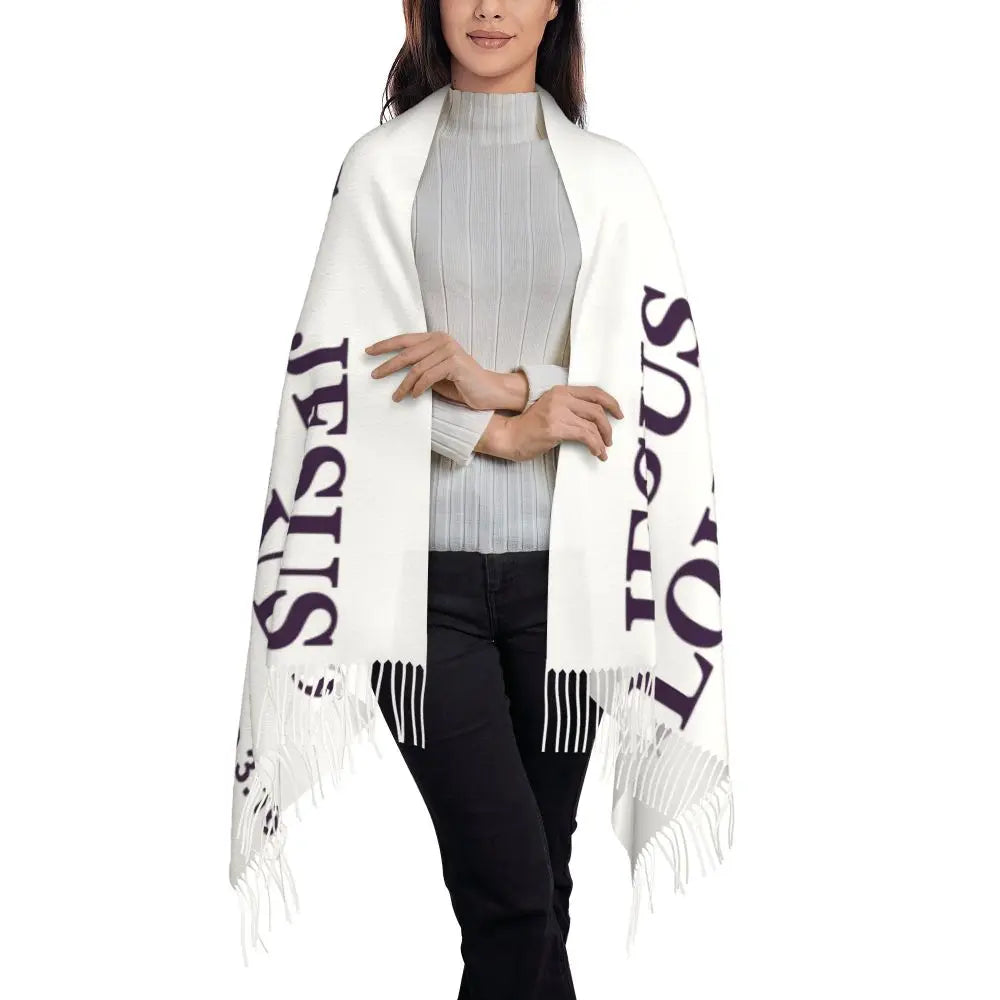 Women’s Lightweight Christian Shawl/Wrap - Oversized Fit
