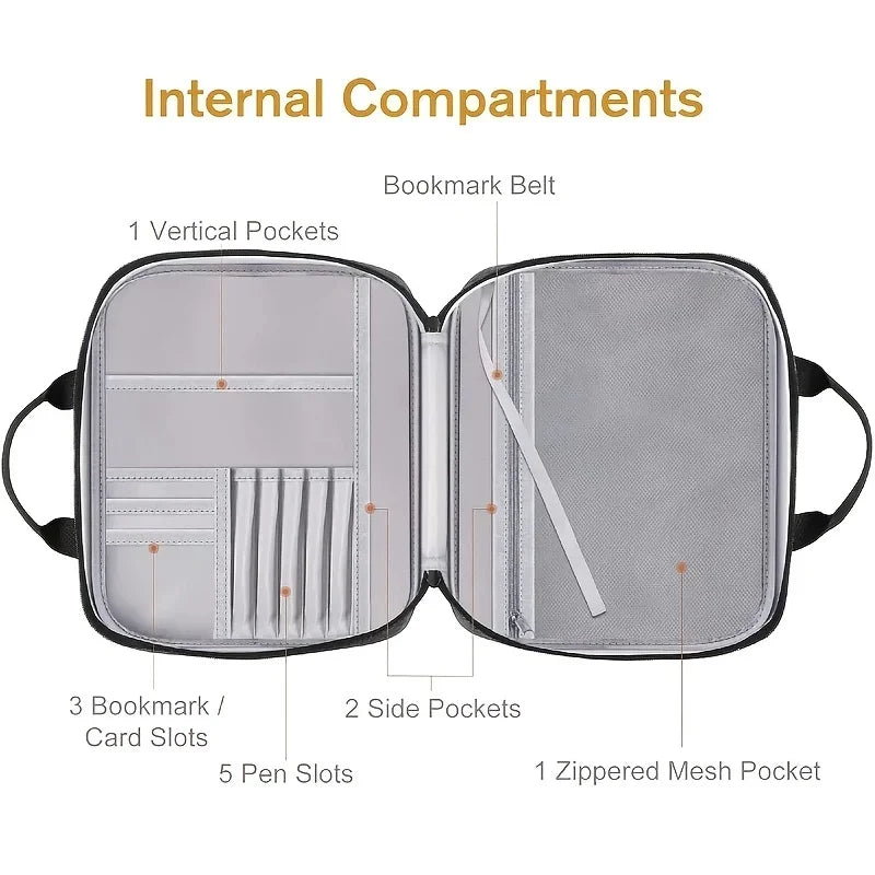Bible Cover Carrying Case – Zippered Tote Style in Durable Polyester