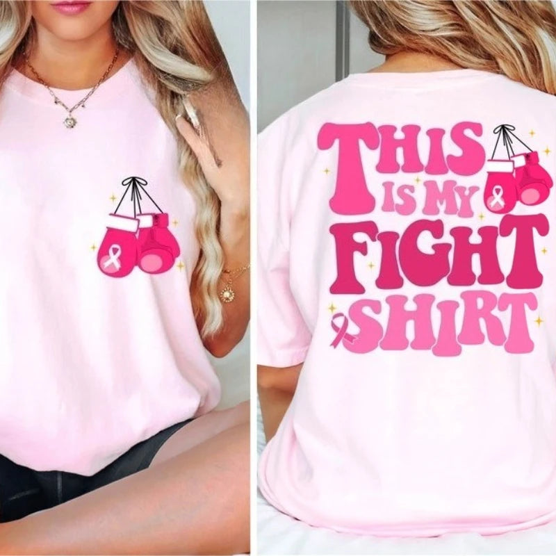Breast Cancer Awareness - My Fight Tee Pink Ribbon Top