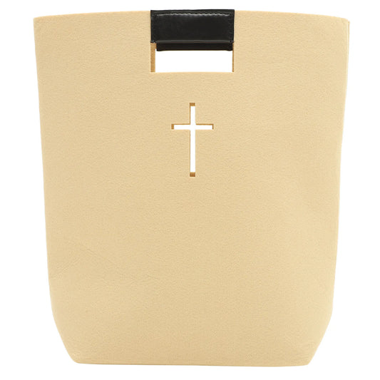 Large Capacity Bible Tote Bag - Handle Cross