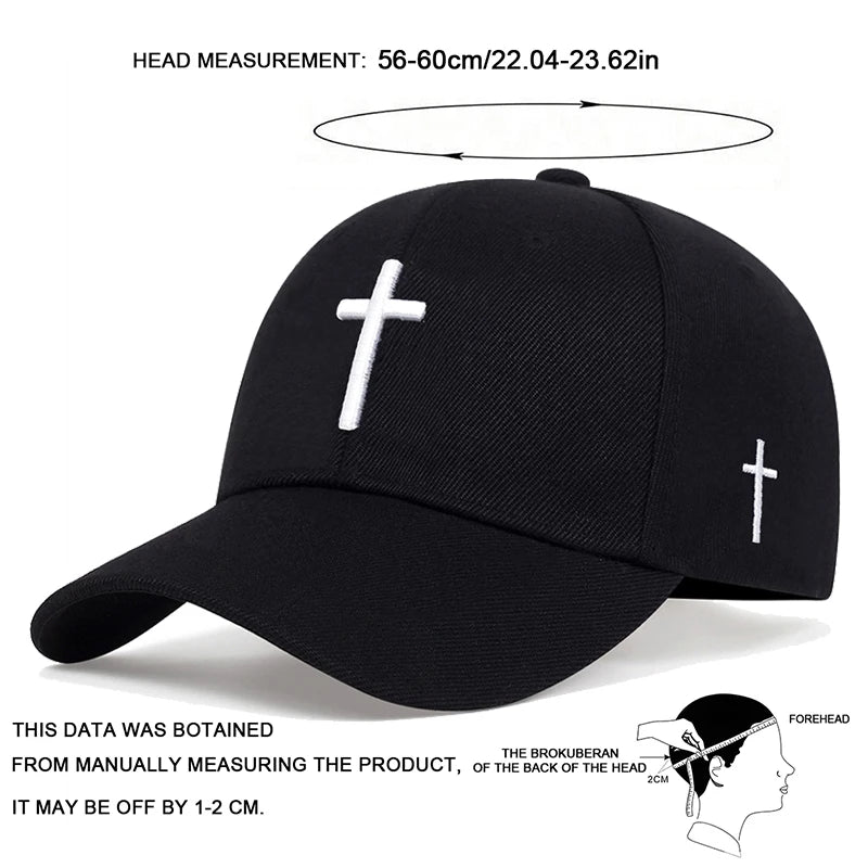 Simple Cross Snapback Baseball Cap