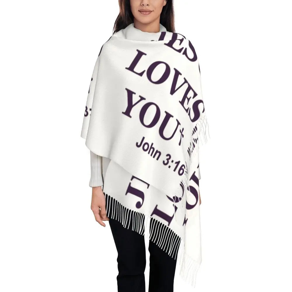 Women’s Lightweight Christian Shawl/Wrap - Oversized Fit