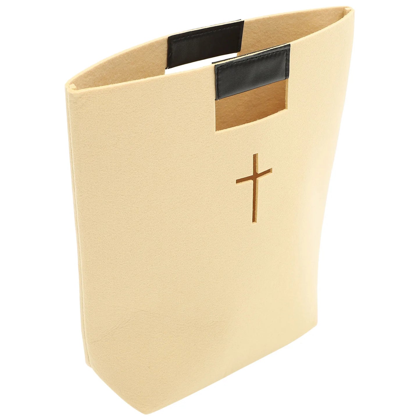 Large Capacity Bible Tote Bag - Handle Cross