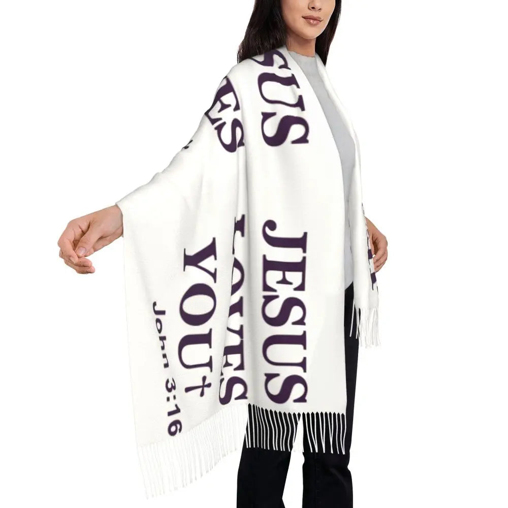 Women’s Lightweight Christian Shawl/Wrap - Oversized Fit