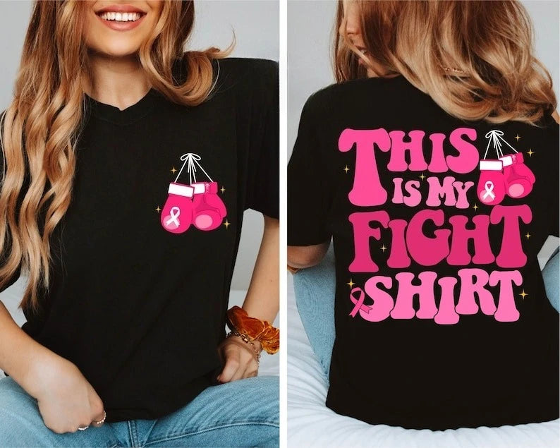 Breast Cancer Awareness - My Fight Tee Pink Ribbon Top