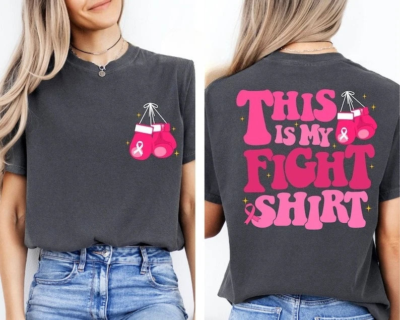 Breast Cancer Awareness - My Fight Tee Pink Ribbon Top