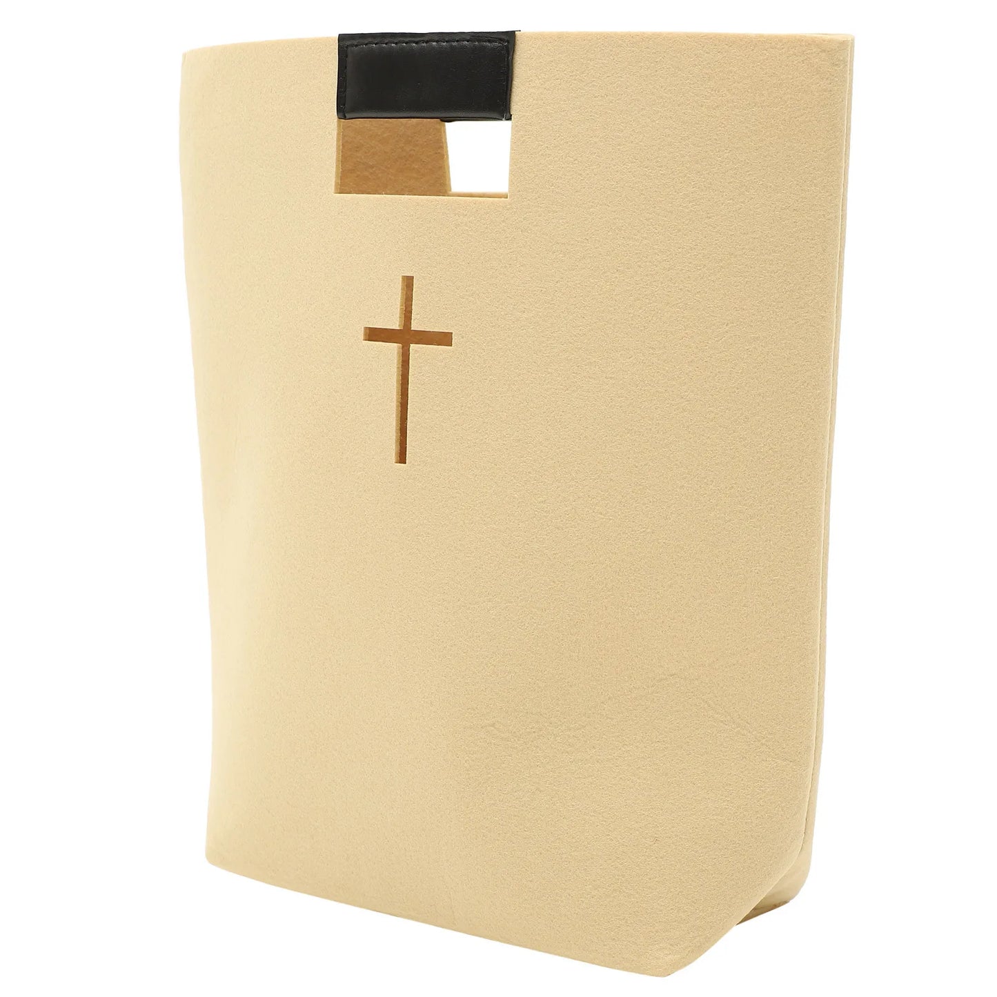 Large Capacity Bible Tote Bag - Handle Cross