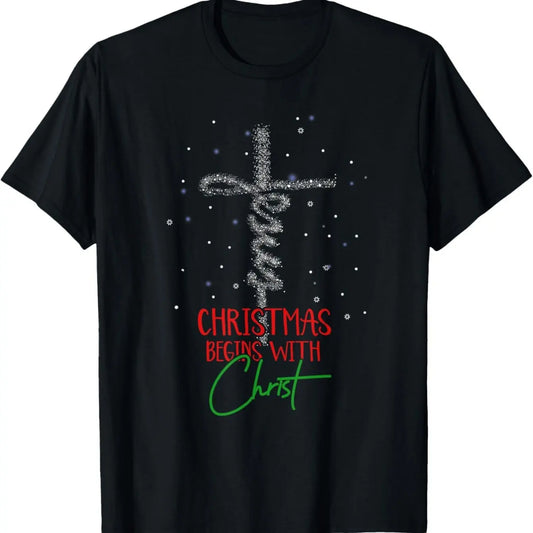 Christmas Begins with Christ T-Shirt
