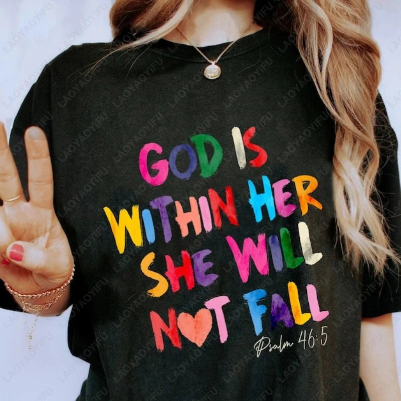 God Is Within Her Woman Shirt
