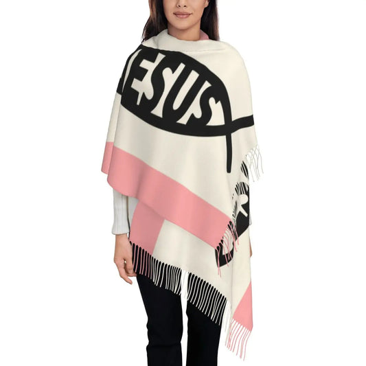 Women’s Lightweight Christian Shawl/Wrap - Oversized Fit